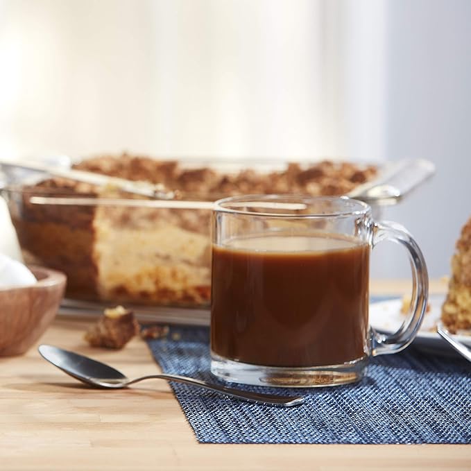 Libbey Robusta Glass Mugs, Set of 4,13 ounce
