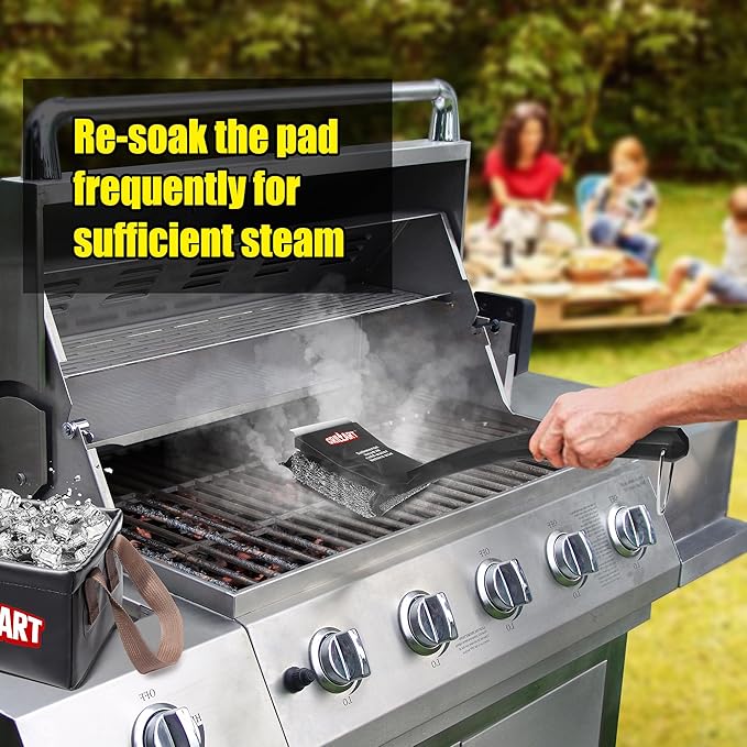 GRILLART SteamWizards Grill Brush Replacement Pad, 1 PCS