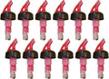 Wine-by-the-Glass 5 Ounce Portion Spouts with Red Top - Pack of 12