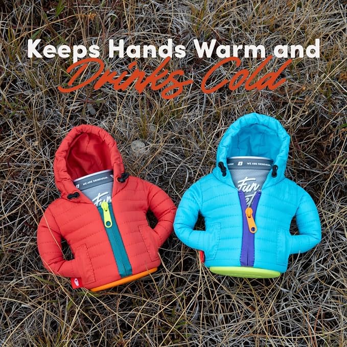 Puffin - The Alpine Jacket - Insulated 12 oz Can Cooler I Beer Bottle & Soda Can Insulator, Keep Drinks and Beverages Cold (Paprika)