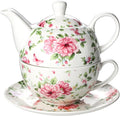 Tea Cup Set Ceramic Including 1 Teapot with lid 1 Tea Cup with 1 Sauser (C1)