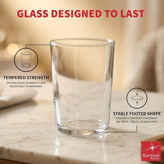 Bormioli Rocco Bodega Tumbler Maxi - Clear, Set of 6
