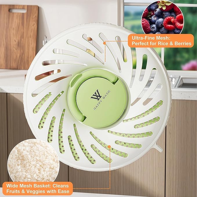 Fruit Storage Containers with Ice Tray - Strainers & Colanders 2-in-1 Fruit and Vegetable Wash,Collapsible Handle Fruit Washing Bowl with Strainer,Berry Keeper for Fridge,Kitchen,Picnic,Outdoor - 2pcs