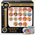 Perfect Samplers Brew Over Ice Summer Variety Pack, Assorted Iced Coffee, Refreshers, Cold Brew, Herbal Tea, Latte & Chai Coffee Pods, Compatible with Keurig K-Cup Brewers, 40 Count