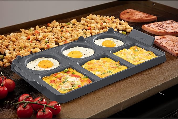 Cuisinart CGR-600 7-Piece Griddle Egg Ring Tray