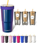 Frost Buddy Togo Buddy 30 oz Stainless Steel Vacuum Insulated Tumbler To Go Coffee Cup – Iced Coffee Cups, Iced Coffee Sleeve, Travel Mug, Thermal Cup for Hot & Cold Drinks, Dunkin Cup(Nebula Glitter)