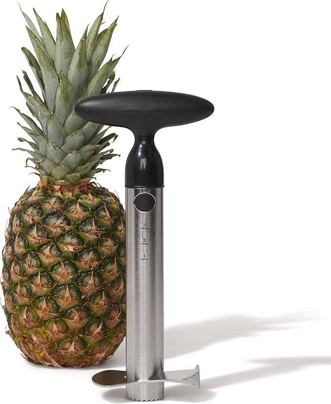 OXO Good Grips Stainless Steel Pineapple Corer & Slicer + OXO Good Grips 3-in-1 Avocado Slicer - Green