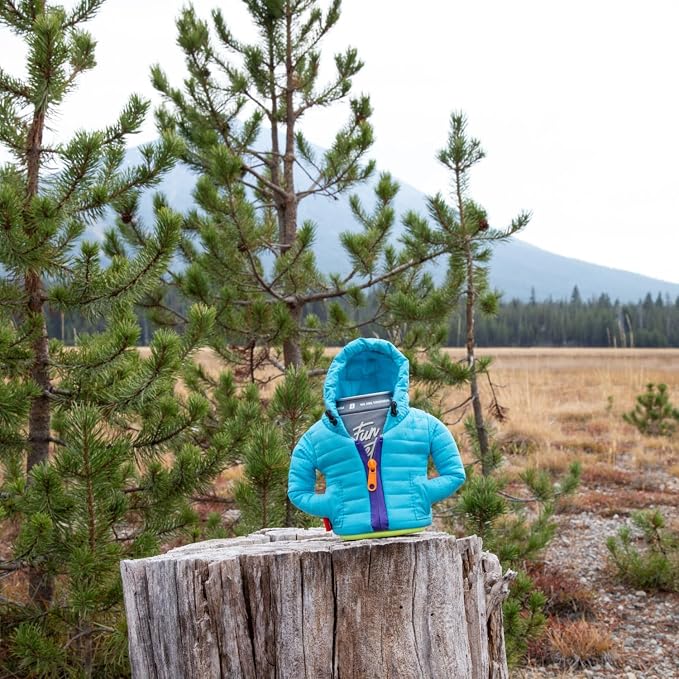 Puffin - The Alpine Jacket - Insulated 12 oz Can Cooler I Beer Bottle & Soda Can Insulator, Keep Drinks and Beverages Cold (Blue Atoll)