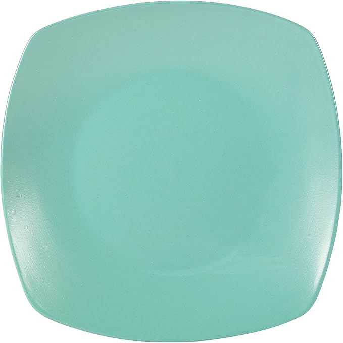Gibson Home Zen Buffet Matte Porcelain 8 Piece Chip and Scratch Resistant Plates and Bowls Dinnerware Set - Green, Service for 4 (8pcs)