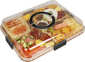 Renmxj Charcuterie Board with Clear Lid, Travel Portable Cheese Board Charcuterie Boxes Cutting Boards for Kitchen, House Warming Gifts New Home, Gifts for Women (Black, 5 Compartments)