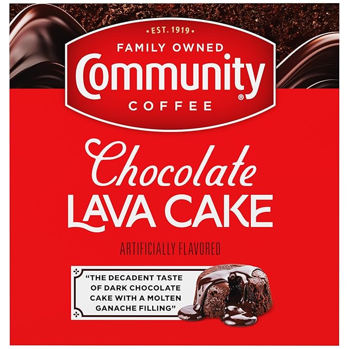 Community Coffee Chocolate Lava Cake Flavored 10 Count Keurig K-Cup Coffee Pods, Medium Roast, 10 Count (Pack of 1)