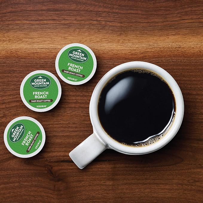 Green Mountain Coffee Roasters French Roast, Single-Serve Keurig K-Cup Pods, Dark Roast Coffee Pods, 96 Count
