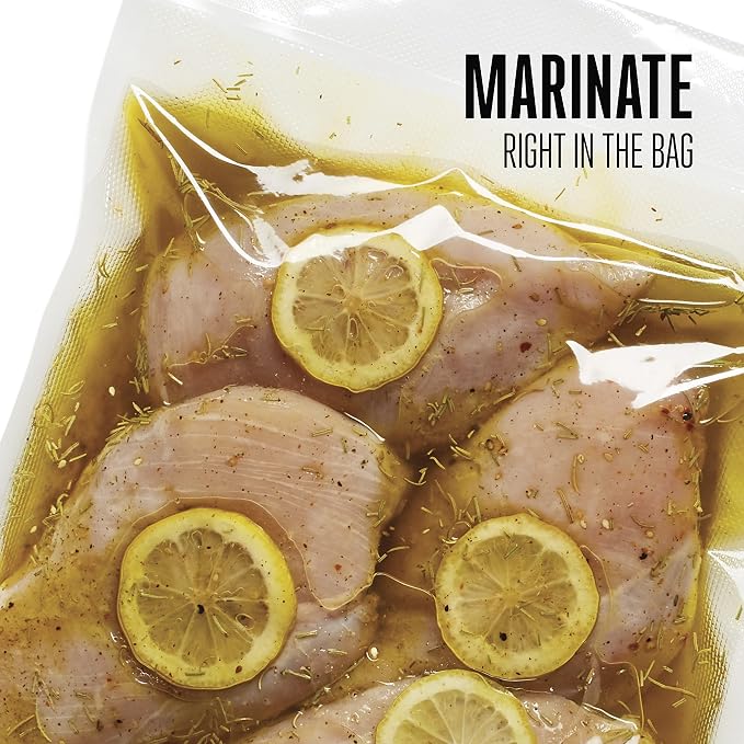 Weston Vacuum Sealer Bags, 2 Ply 3mm Thick, for NutriFresh, FoodSaver & Other Heat-Seal Systems, for Meal Prep and Sous Vide, BPA Free, 15" x 18" (Extra Large), 100 Count, Clear | 2 Ply 3mm Thick | Compatible With NutriFresh & FoodSaver | BPA Free | 10...