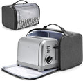 YARWO 2 Slice Toaster Cover with Bottom and Solid Structure, Dust Cover Compatible with Amazon Basics 2 slice, Elite Gourmet Toaster, Small Bread Machine Bag with Visible Window, 11.4 x 8.3 x 8 in