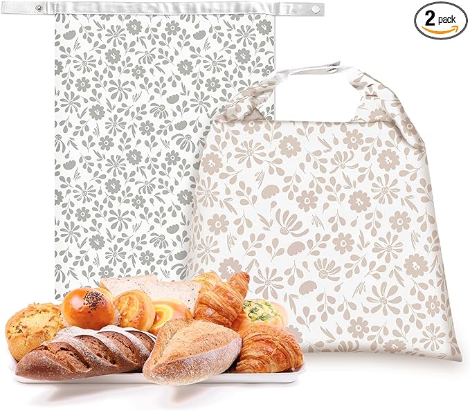 Bread Bags,Reusable Beeswax Bread Bags for Sourdough