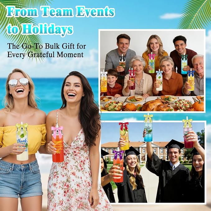 50 Pack 17oz Employee Appreciation Acrylic Tumblers with Lids, Straws & Satin Bows, Colorful Fun Motivational Designs, Thank You Gifts for Staff, Coworkers, Office Events & Team Building (Team)