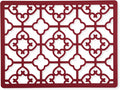 GASARÉ, Extra Large, Thick, Silicone Trivet for Hot Dishes, Pots, and Pans, Heat Resistant Mat for Countertop, Hot Pad for Kitchen, Easy to Clean, 16 x 12 x 3/8 Inches, Red
