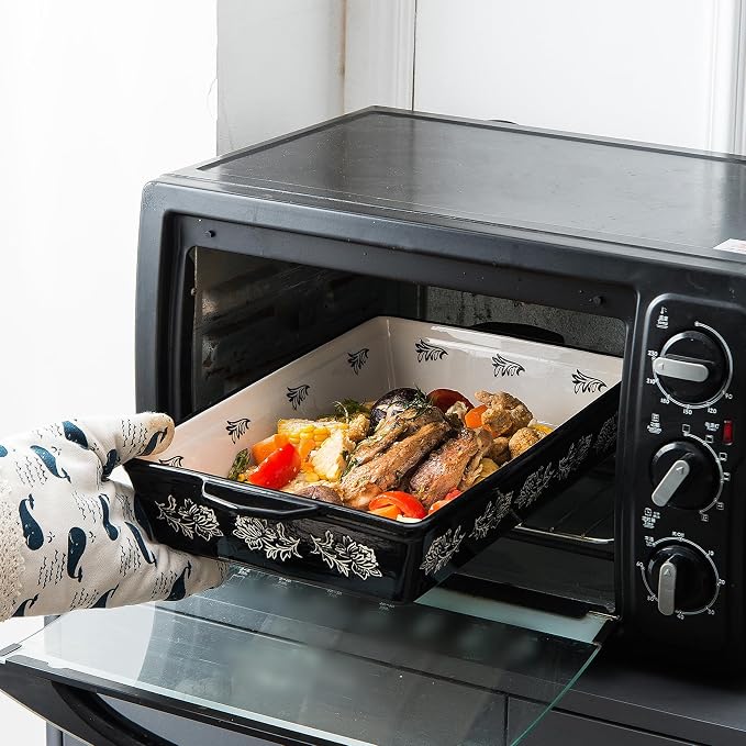 Wisenvoy Baking Dish Ceramic Lasagna Pan Casserole Dish 3-Piece Bakeware Sets Baking Dishes Baking Set Baking Dish Set