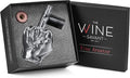 Italian Wine Aerator Decanter, Aerator Pourer, Red & White In Bottle Aerators, Makes Your Wines Taste Better, Italian Design Decanter, Whiskey & Spirits Gifts, 2x5" Areadivino Aerator Clear - Finger