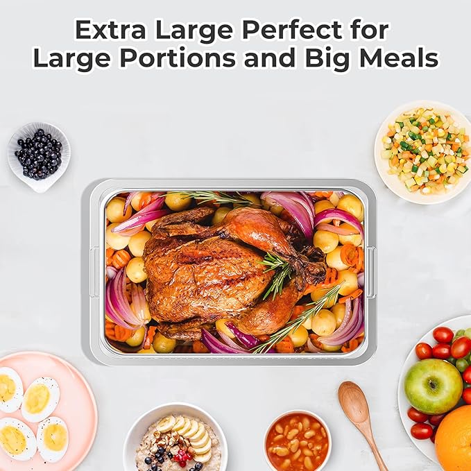 Air Fryer Basket for Oven,Extra Large 18.8" x 12.8" Oven Air Fryer Basket and Tray Set with 30 PCS Parchment Papers, THORSES Thickened Stainless Steel Air Fryer Pan and Crisper Tray for Frying Baking