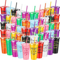 Uiifan 50 Pcs Inspirational Cups Bulk Appreciation Gifts for Employee Coworker Staff Team Thank You Gifts, Office Prizes for Adults Work Party Favors, Associates, Giveaways (Bright Color)
