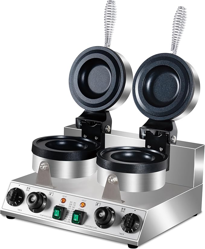 Ice Cream Burger Maker, double UFO Burger Maker, Ice Cream Filling Waffle Maker, Hamburger Waffle Maker Sandwich Press Non-stick Panini press waffle machine 2600W Gelato Panini Press machine