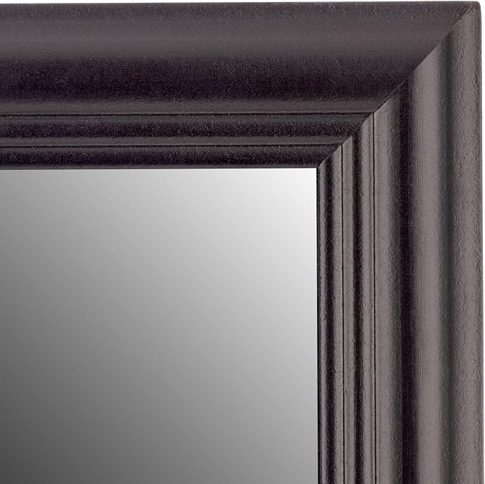 Gallery Solutions - Black Wall-Mounted - Curio & Shot Glass Display Case - 17"x32" Glass Door - Bar Accessories - Collectible - Miniature Glassware - Bar Accessories