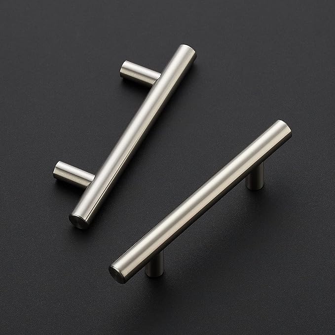 Ravinte 60 Pack | 5 Inch Cabinet Pulls Brushed Nickel Stainless Steel Kitchen Cupboard Handles Cabinet Handles 5 Inch Length, 3 Inch Hole Center