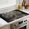 Stove Top Cover- Mat for Electric Stove Protector with Anti-Slip Rubber Coating Dish Drying Mats Scratch-Resistant (Tree, 30" x 21")
