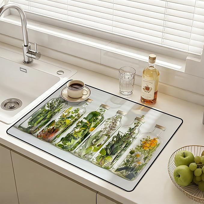 Stove Top Covers for Electric Stove: Heat Resistant Protector Glass Stove Top Expands Counter Space, Stylish Kitchen Decor (G253386)