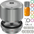 M12 Auto Stop Electric Mason Jar Vacuum Sealer - 2026 Upgrade Smart Jar Vacuum Sealer for Mason Jars with Wide and Regular 2500mAh Battery Portable Mason Jar Sealer Machine Kit