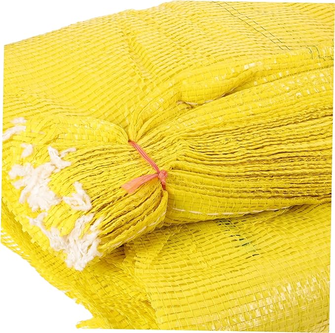 50pcs Reusable Produce Bags Mesh Storage Bags for Potatoes Onions Breathable and Washable Drawstring Mesh