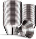 1.5 oz Stainless Steel Condiment Cups (24 Pack), Individual Portion Dipping Sauce Cups, Small Metal Ramekins for Ketchup, Marinara, BBQ Sauce, and More! Reusable Condiment Cups for Restaurants