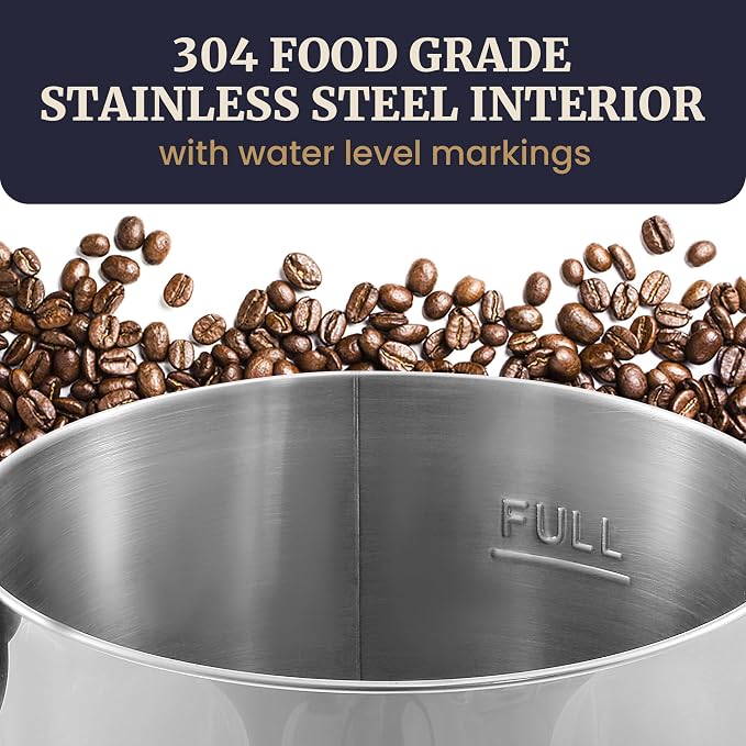 Elite Gourmet CCM040X 40 Cup Electric Hot Water Coffee Brewer Urn, Removable Filter For Easy Cleanup, Two Way Dispenser with Cool-Touch Handles, Stainless Steel