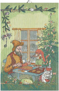 Ekelund Weavers - Julpyssel - Cotton Kitchen Towel -Pettson and Findus