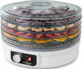 NutriChef Food Dehydrator Machine | Dehydrate Beef Jerky, Meats, Mushrooms, Fruits & Vegetables | Great For At Home Use | Uses High-Heat Circulation for Even Dehydration | 5 Easy to Clean Trays.