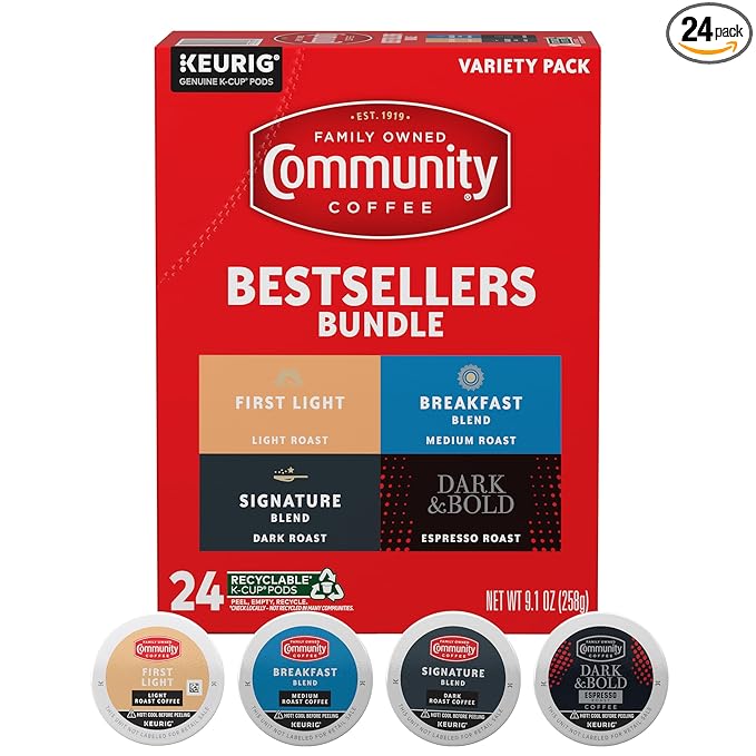Community Coffee Bestsellers Bundle Variety Pack, 24 ct K-Cup® Pods (Pack of 1)