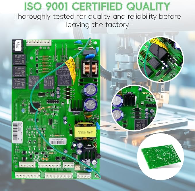 WR55X11098 Refrigerator Electronic Control Board, Compatible with ge PGCS1RKZJSS, PSQS6YGZBESS, PFSS5RKZASS, PFCF1RKZABB,PGS25KSEAFSS, PFSF5RKZCBB,ETC. Replace WR55X11076, WR55X11077, WR55X11097, ETC