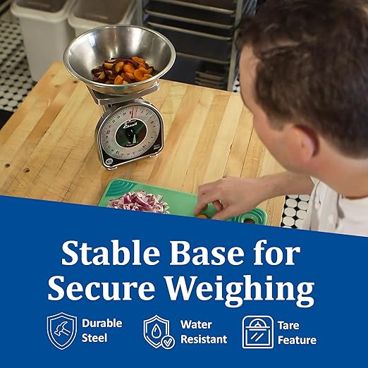 San Jamar SCMDL25 Mechnical Dial Food/Kitchen Scale, 25 lb Capacity