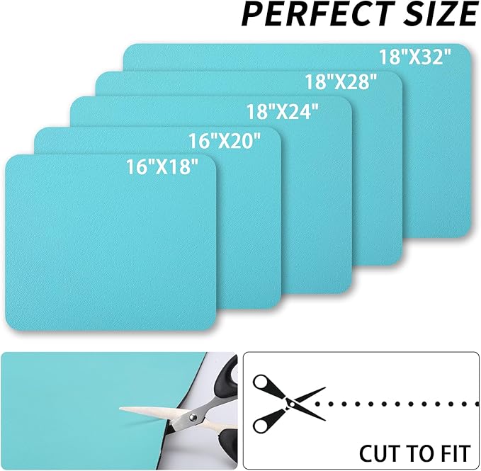 HotLive Dish Drying Mat for Kitchen Counter, Heat Resistant Drainer Mats with Non-slip Rubber Backed, Hide Stain Kitchen Super Absorbent Draining Mat, Easy to Clean Dish Rack Pad, Teal 18"x28"