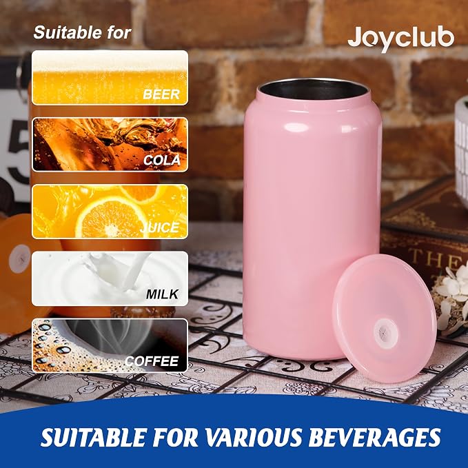 Joyclub Bundle of 8 Set Sublimation Tumblers and 8 Pack Sublimation Glass Cups