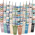 Uiifan 100 Pcs Inspirational Cups Bulk Appreciation Gifts for Employee Coworker Staff Team Thank You Gifts, Office Prizes for Adults Work Party Favors, Associates, Giveaways (Morandi Color)