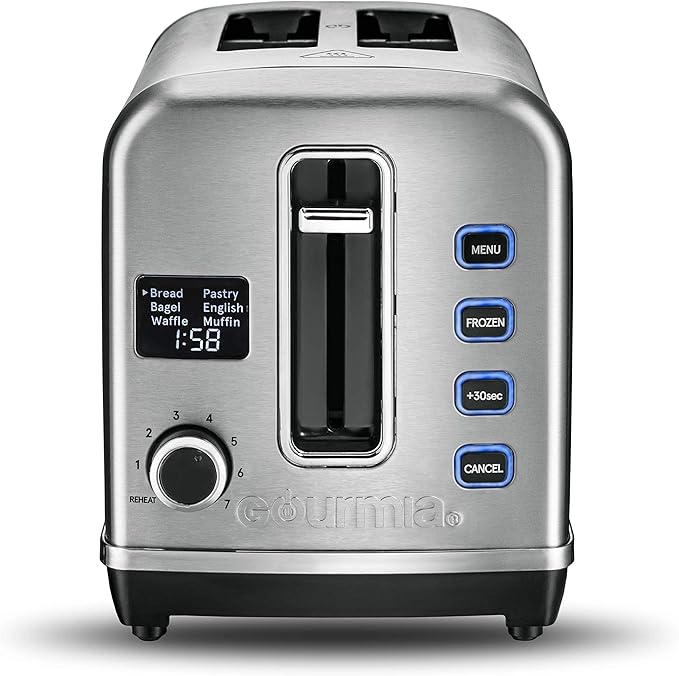 Gourmia GDT2650 Digital Multi-Function Stainless Steel Toaster