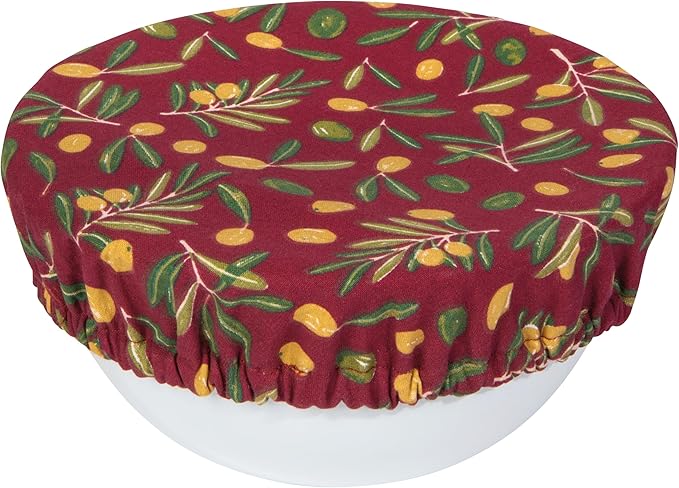 Now Designs Olive Oil Bowl Covers Set of 2 - Reusable, Food Storage Solution