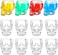 Dandat 12 Pieces Skull Shot Glasses Set 2. 5 oz Mini Clear Bulk for Wedding Party Whiskey, Espresso, Water, Juice, Milk, Coffee, Drinking