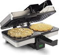 Pizzelle Maker- Non-Stick Electric Baker Press Makes Two 5-Inch Cookies at Once, Even Heating Plates- Must Have Party Baking Supplies- Italian Dessert Treat Making w Recipe Guide- Mothers Day Gift