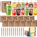 Skylety 12 Set Back to School Teacher Gift Bulk Thank You for Being Awesome Staff Appreciation Gifts 16 oz Glass Cups with Lids Straws Spiral Notebooks Note Pens for Employee Team Coworker Nurse