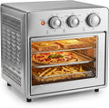Simple Deluxe 16.9QT Air Fryer Toaster Oven Combo, 5-in-1 Countertop Convection Oven with Air Fry, Grill, Bake, Dehydrate, Up to 450°F, Stainless Steel