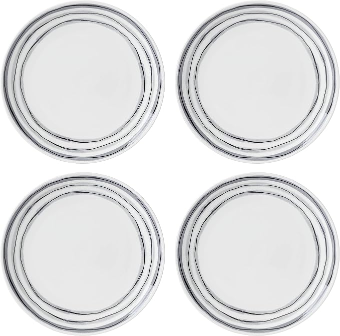 Oneida Sketchbook Piece Dinnerware Set, 12 Count, White, Dorm Necessities, Dorm Essentials