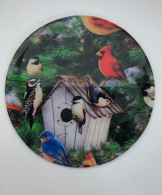 Andreas Silicone Bird House 8" Non-Slip Trivet/Pot Holder – Cotton Fabric Encapsulated in Silicone – Heat Resistant to 600°F – Flexible, Dishwasher Safe – Made in The USA, TR-391